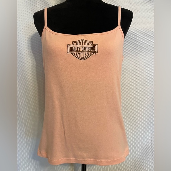 Harley Davidson Pink Embroidered Tank Top Size XL - Picture 1 of 11